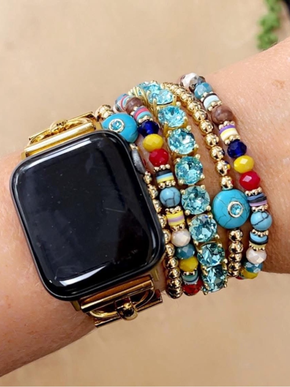 Park Lane HEARTLAND Beaded Bracelets, Set of 5, Stretch to Fit, Boho-Chic, NWT - Picture 8 of 9